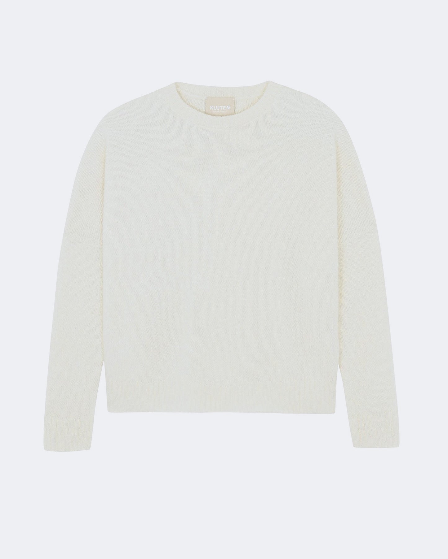 Pull en cachemire blanc pour femme - Kujten packshot