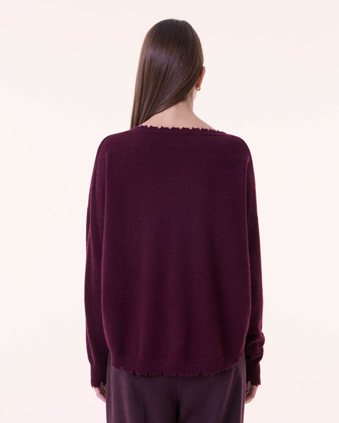 Sweater Mela burgundy - Image principale