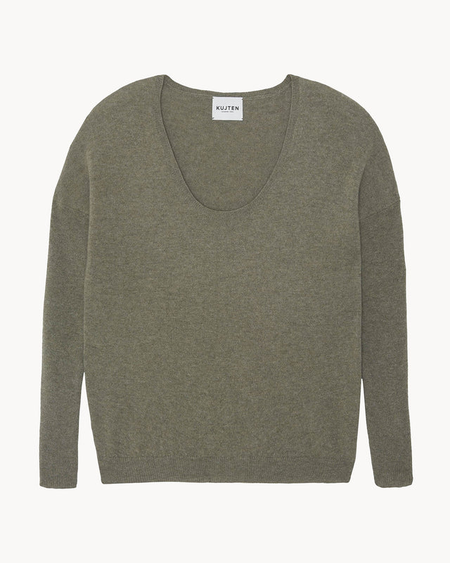 Pull Alia kaki chiné - Image principale