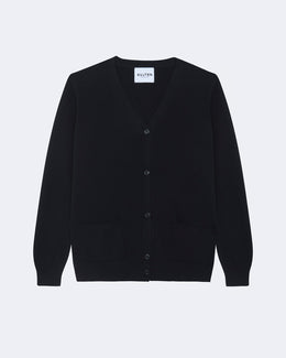 Gilet en cachemire noir pour femme - Kujten packshot