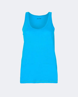 Top en lin bleu pour femme - Kujten packshot