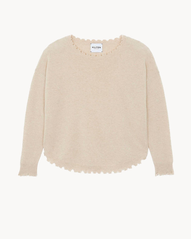 Pull Mela beige beige organic - Image principale