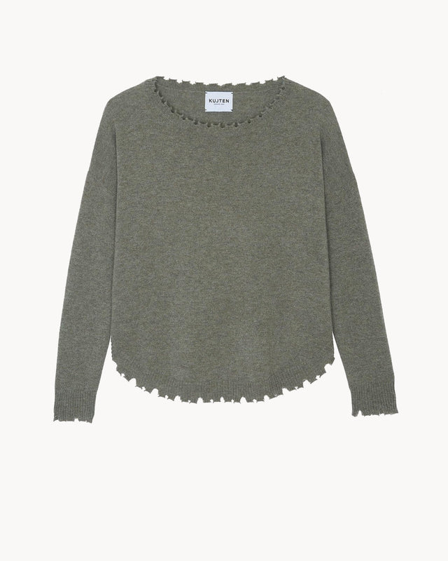Sweater Mela marl khaki - Image principale