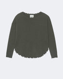 Pull en cachemire kaki pour femme - Kujten packshot