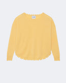 Pull en cachemire jaune pour femme - Kujten packshot