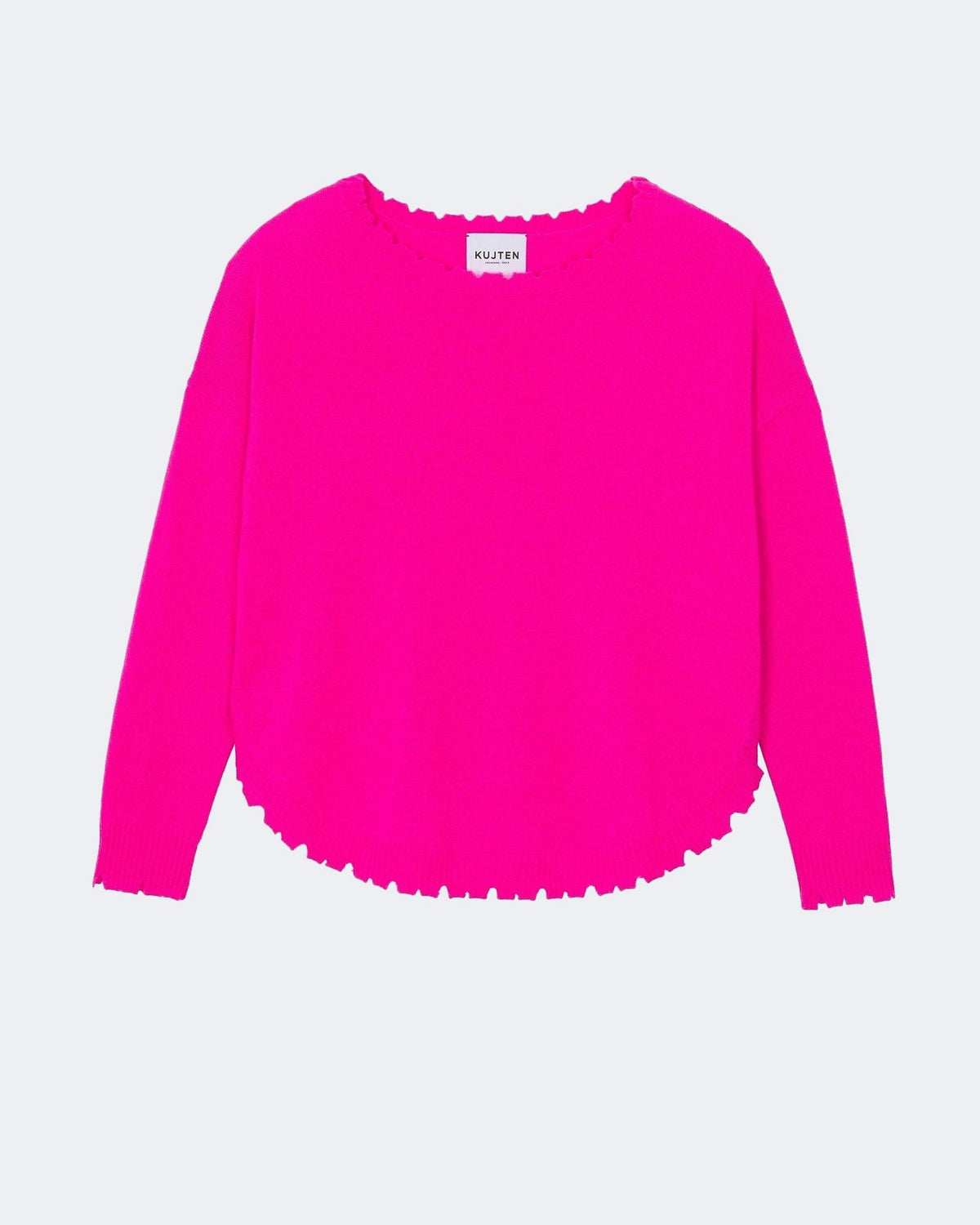 Pull en cachemire rose pour femme - Kujten packshot