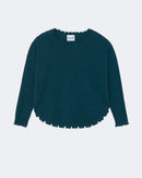 Pull en cachemire vert pour femme - Kujten packshot