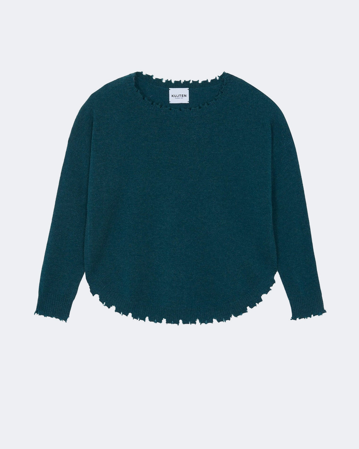 Pull en cachemire vert pour femme - Kujten packshot