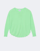 Pull en cachemire vert pour femme - Kujten packshot