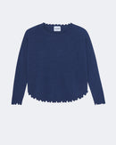 Pull mela cachemire bleu - Kujten packshot