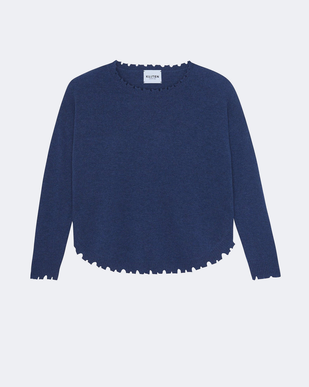 Pull mela cachemire bleu - Kujten packshot