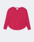 Pull en cachemire rose pour femme - Kujten packshot