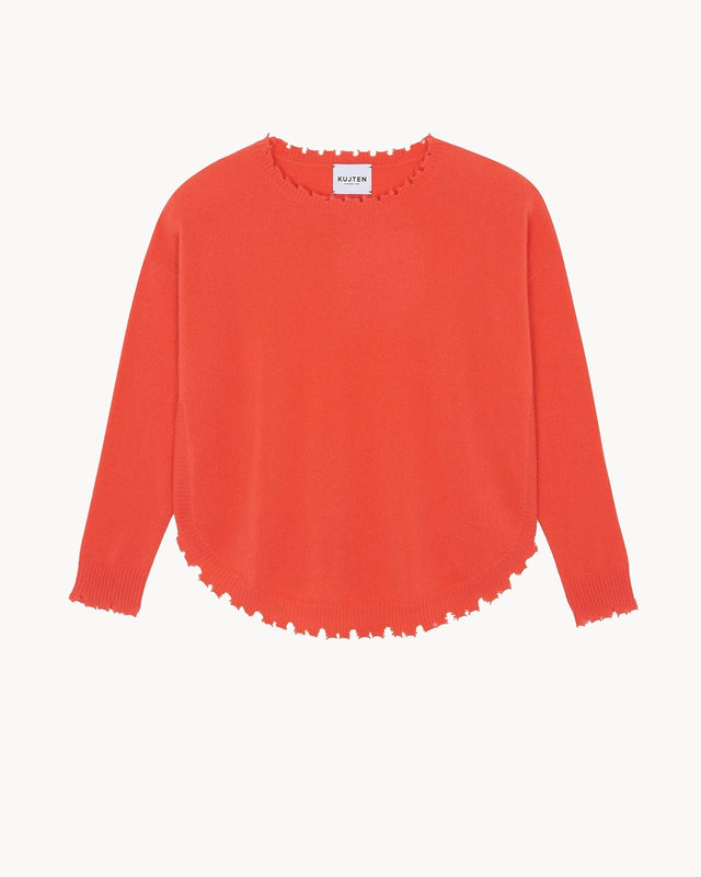Sweater Mela pop coral - Image principale
