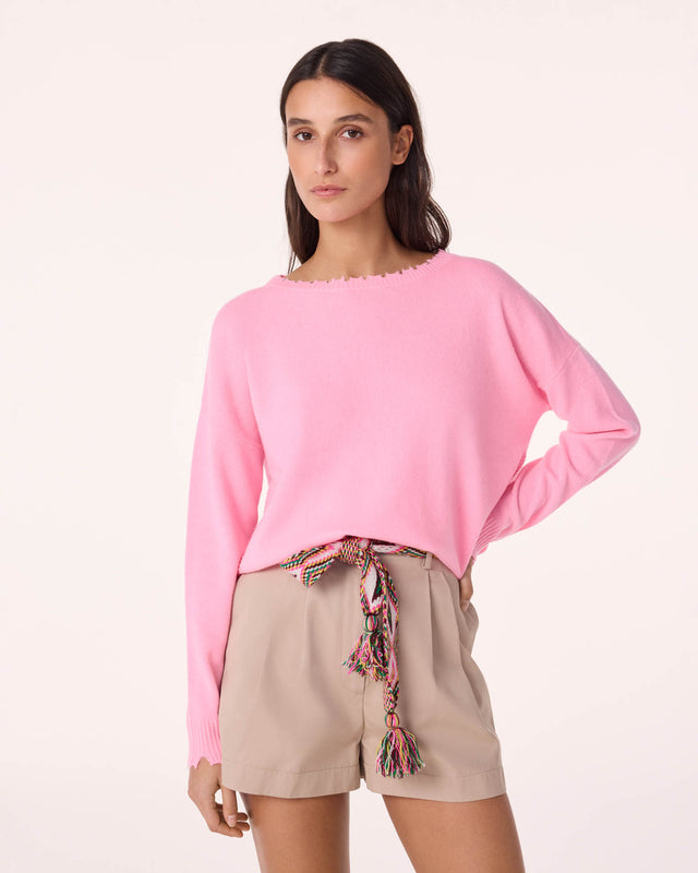 Sweater Mela bubblegum pink - Image principale