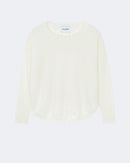 Pull en cachemire blanc pour femme - Kujten packshot