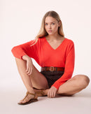 Sweater Lolita hibiscus orange
