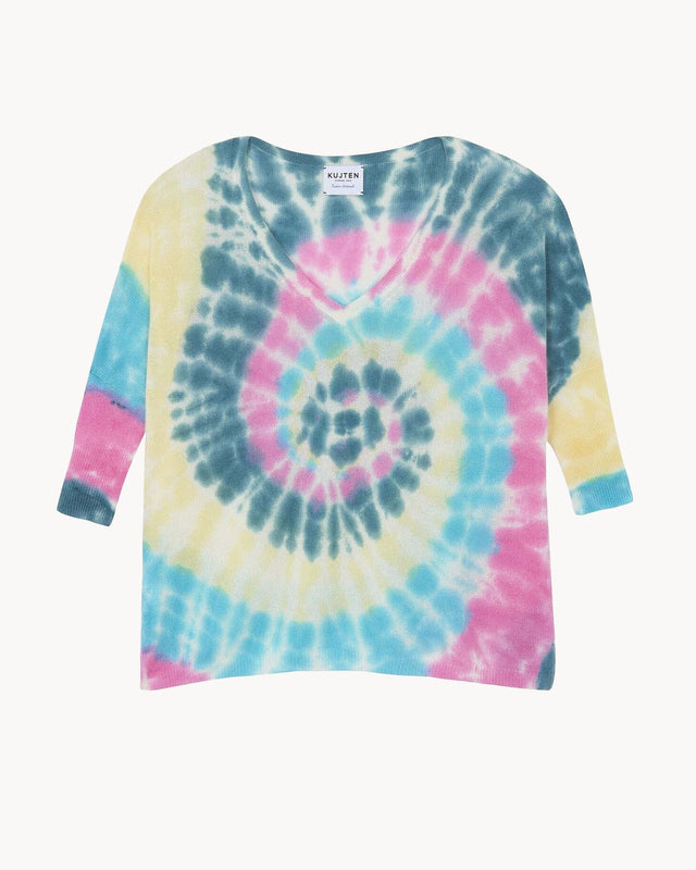 Sweater Minie Sunny green pink - Image principale