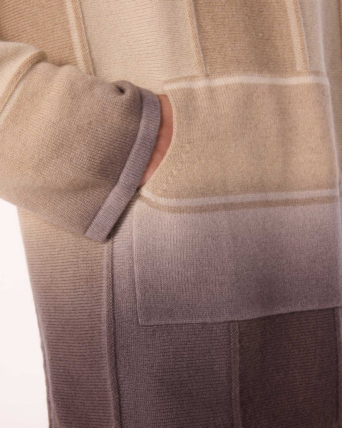 Poncho Baja Dye beige organic - Image principale