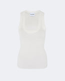 Top en cachemire & soie blanc pour femme - Kujten packshot