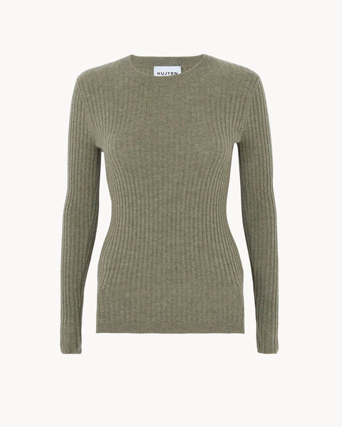 Sweater Bibi marl khaki - Image principale