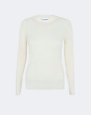 Pull en cachemire blanc pour femme - Kujten packshot