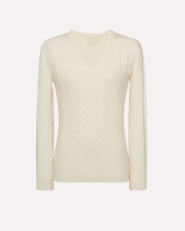 Pull Olive blanc - Image principale