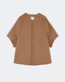 Cape en cachemire camel pour femme - Kujten packshot