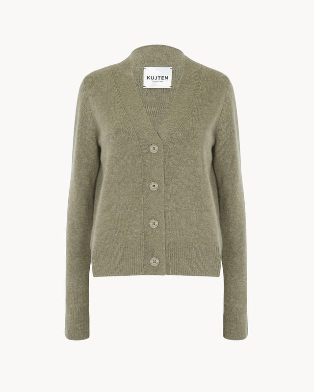 Cardigan Sara kaki chiné - Image principale