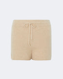 Pantalon en cachemire beige pour femme - Kujten packshot