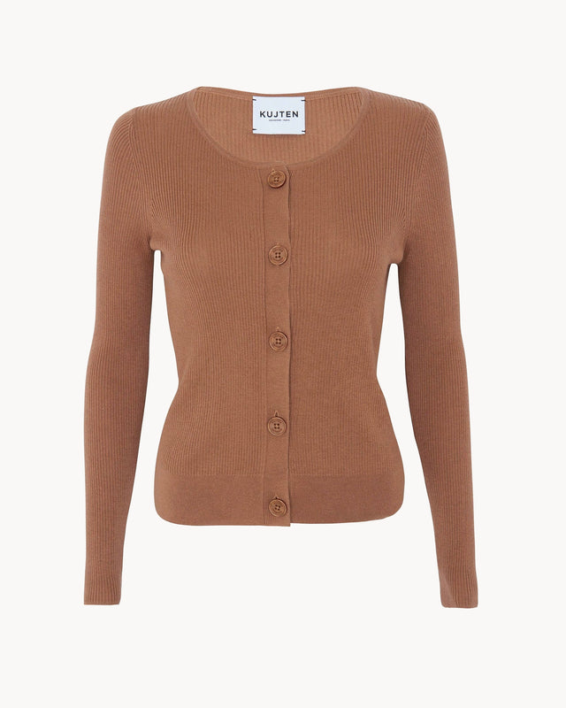 Cardigan Thiziri camelo brown - Image principale