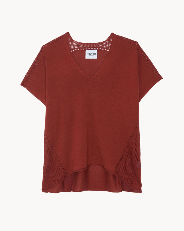 Top Yhia earth burgundy - Image principale