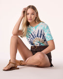 T-Shirt Aya Sunny turquoise green