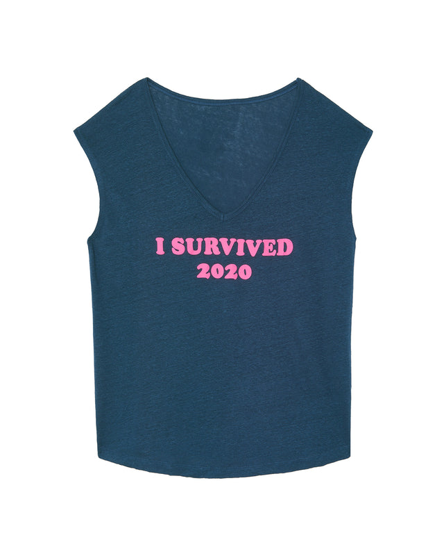 Tee Karol Survived dark navy blue - Image principale