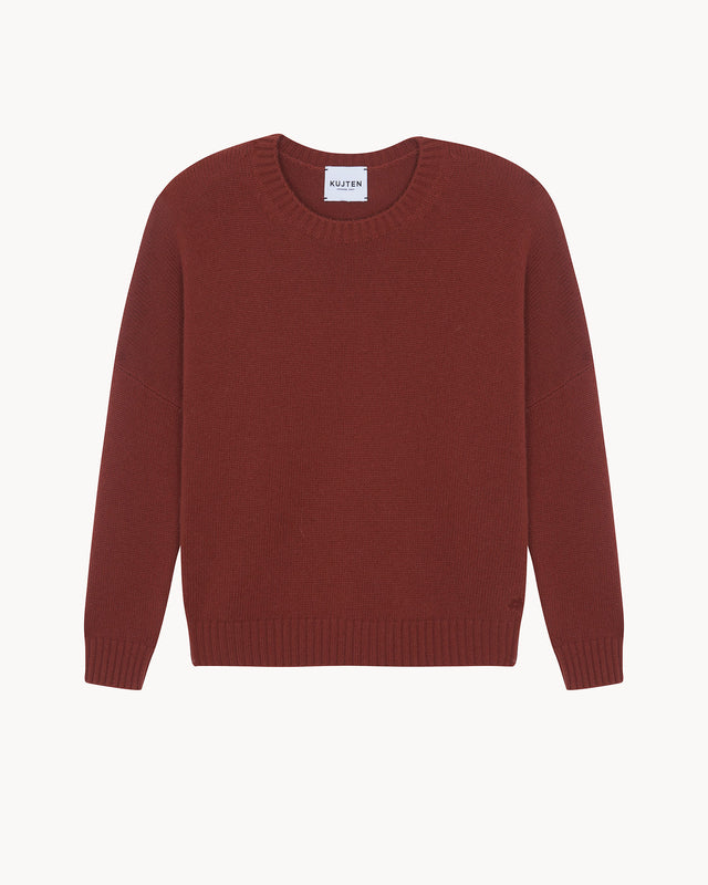 Sweater Romelie earth burgundy - Image principale
