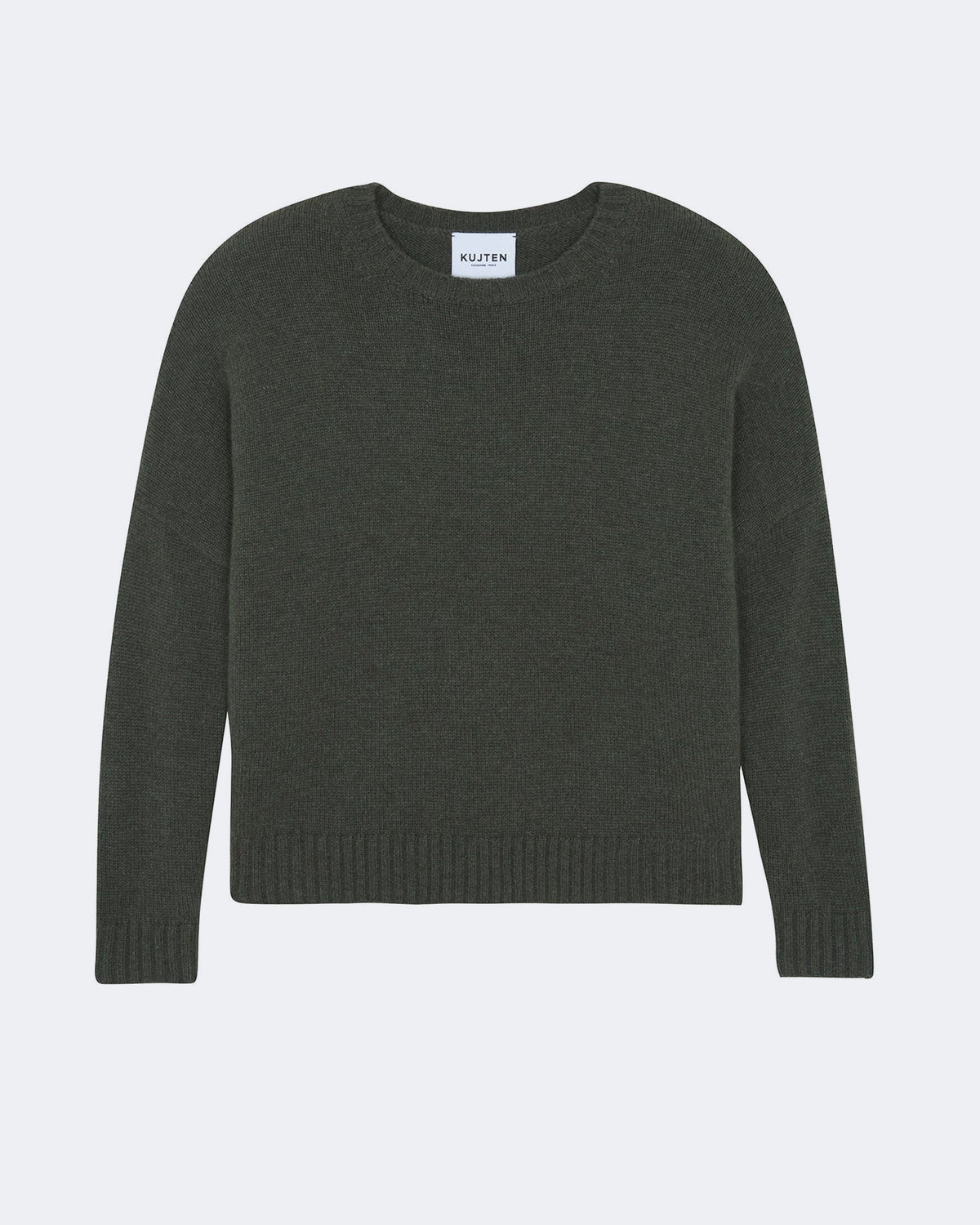 Pull en cachemire kaki pour femme - Kujten packshot
