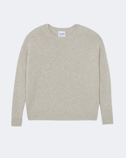 Pull romelie cachemire blanc beige - Kujten packshot