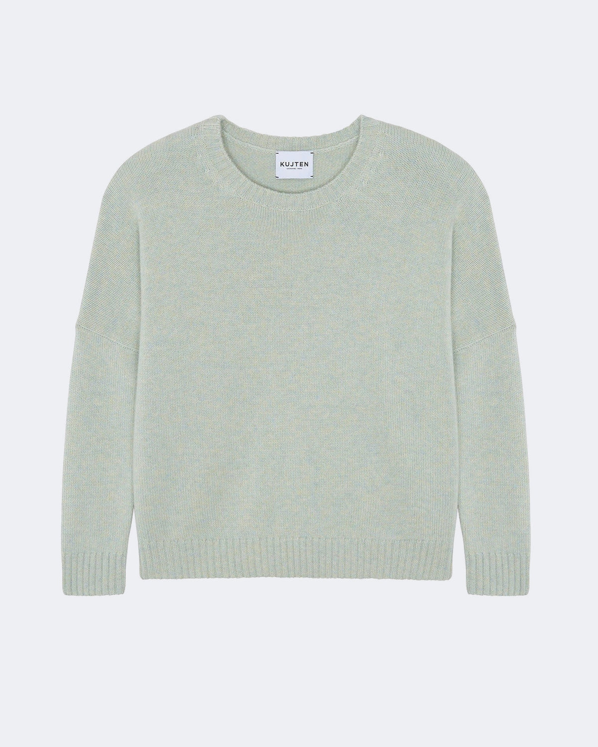 Pull en cachemire bleu pour femme - Kujten packshot