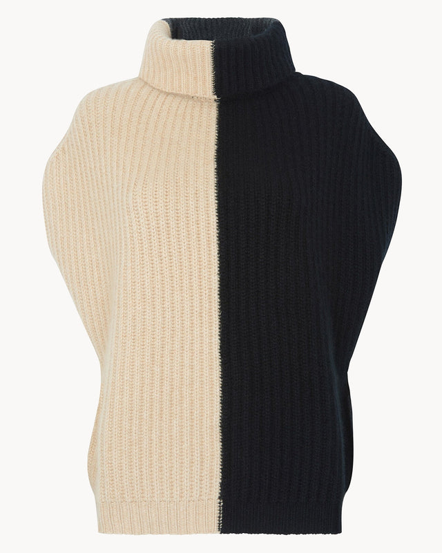 Pull Katarina noir beige - Image principale