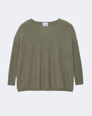 Pull en cachemire kaki pour femme - Kujten packshot