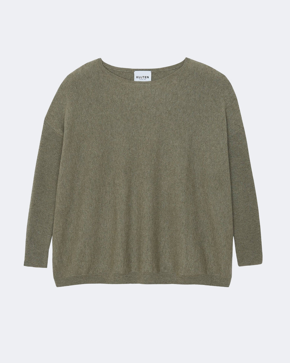 Pull en cachemire kaki pour femme - Kujten packshot