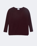 Pull en cachemire rouge pour femme - Kujten packshot