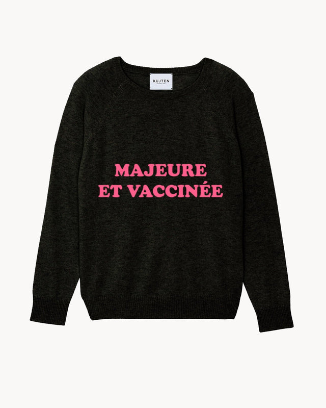 Sweater Majeure Et Vaccinee black - Image principale