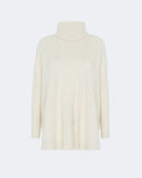 Pull en cachemire blanc pour femme - Kujten packshot