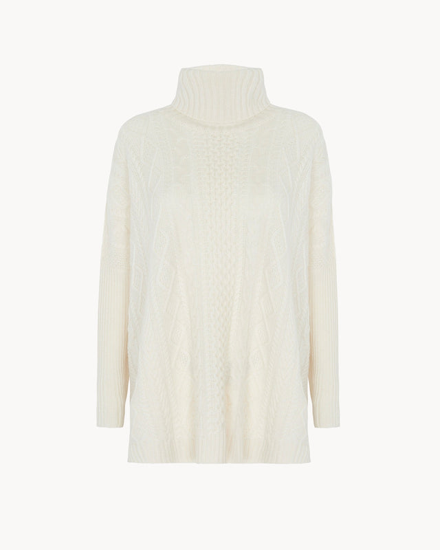 Poncho Tami white - Image principale