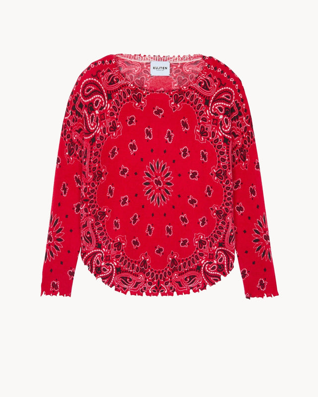 Sweater Mela Bandana red - Image principale