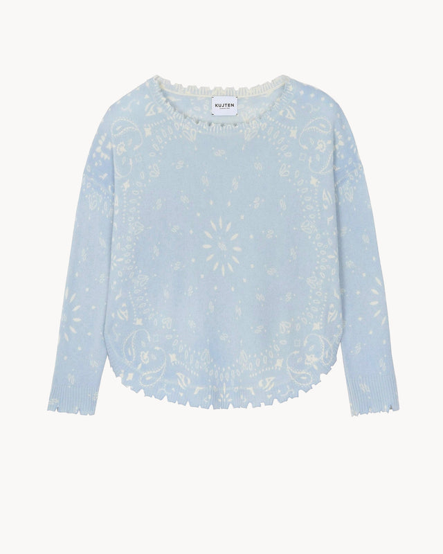 Sweater Mela Bandana light blue jeans - Image principale