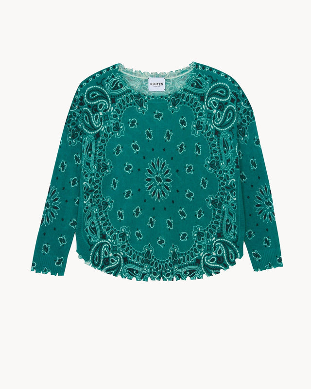 Sweater Mela Bandana parrot green - Image principale