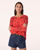 Sweater Mela Bandana pop coral