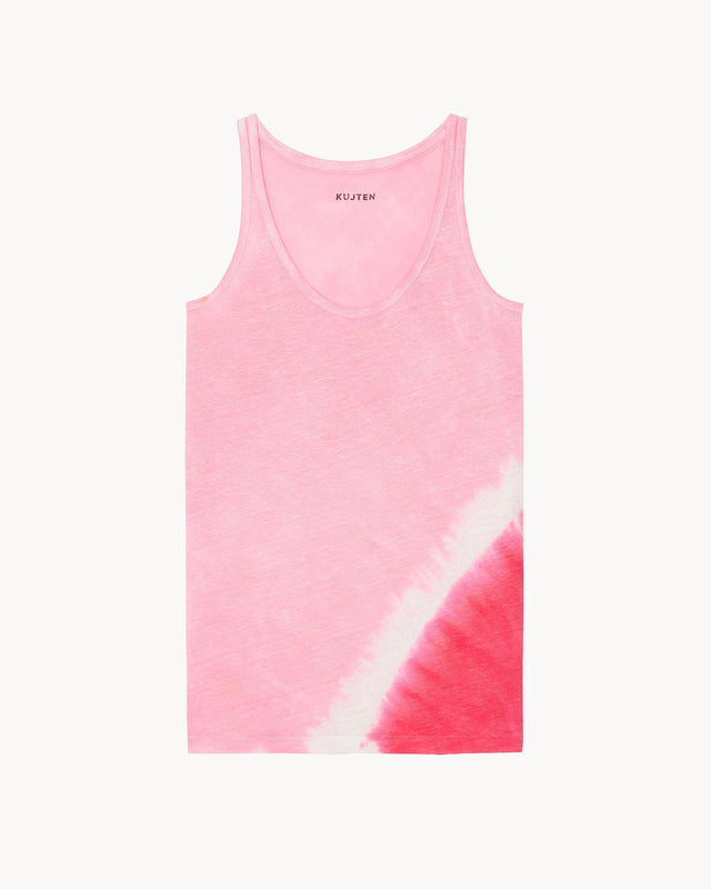Débardeur Soft Bicolor rose fluo - Image principale