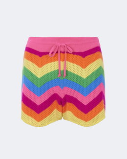 Pantalon en cachemire multicolore pour femme - Kujten packshot